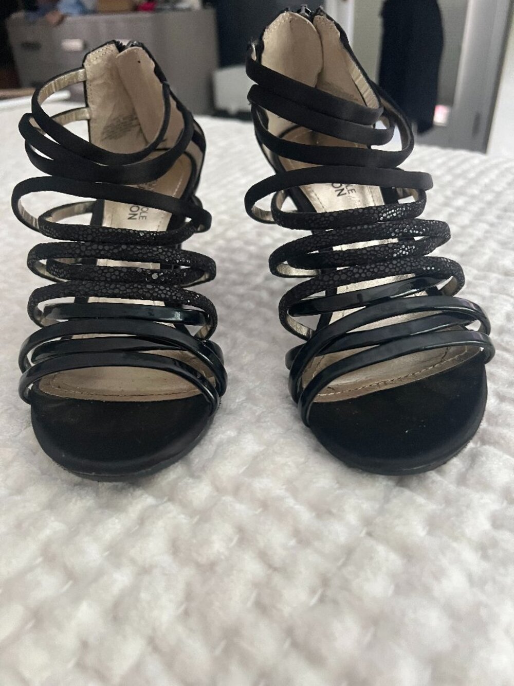 Kenneth Cole Reaction Caged Gladiator Heels (7 1/2)